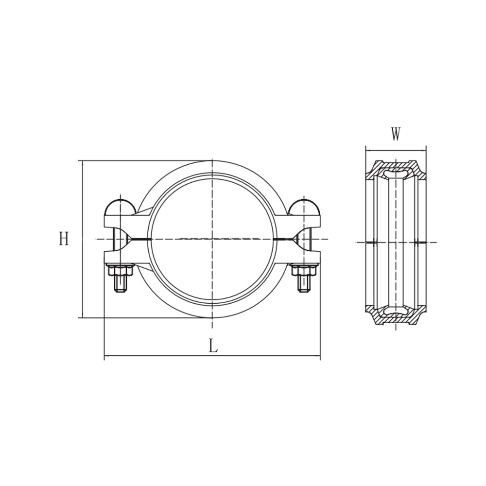 Accouplement à coussin d'angle