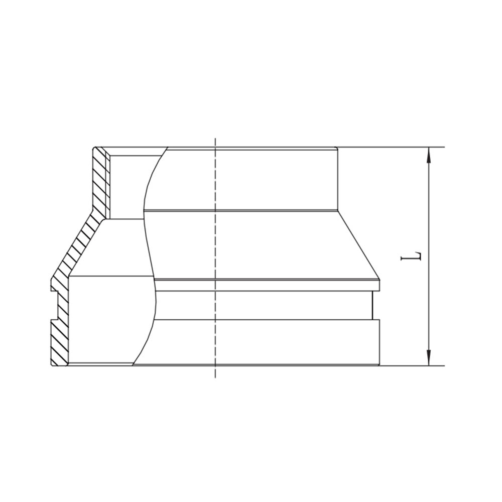 Réducteur concentrique fileté